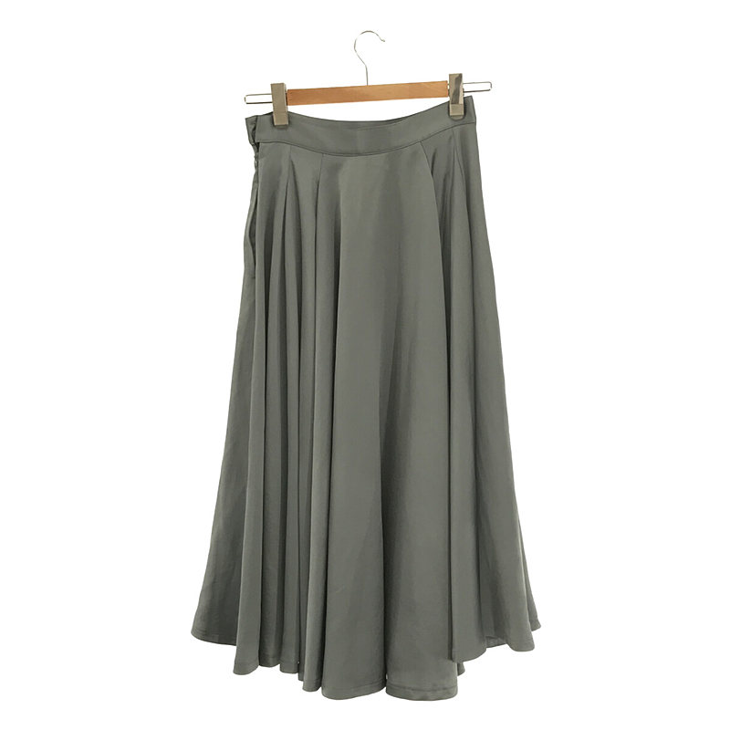 foufou / フーフー open collar satin blouse / satin flair skirt ブラウス スカートセットアップ