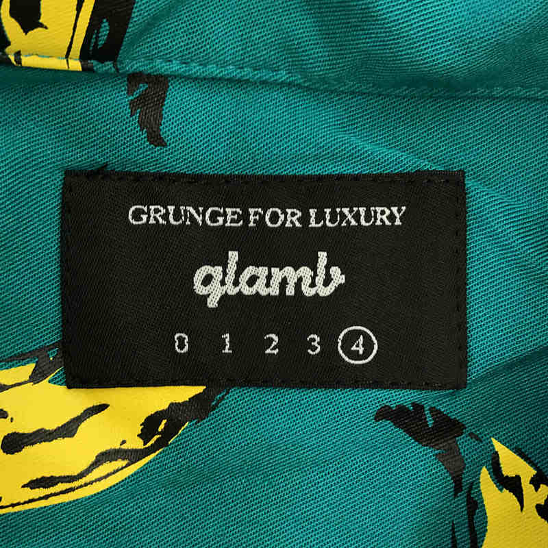 glamb / グラム バナナ プリント 総柄  開襟 オープンカラー シャツ