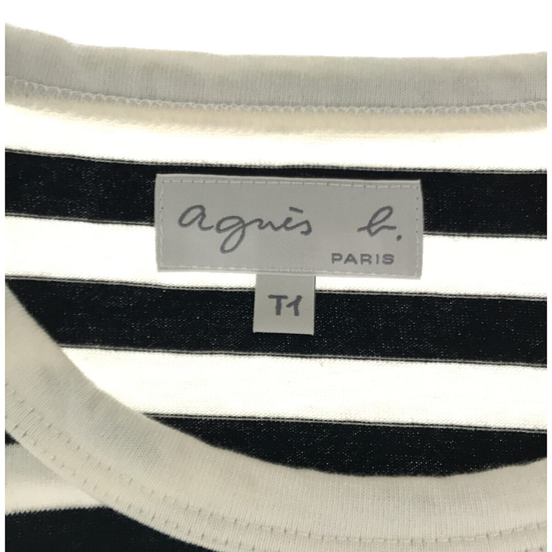 Agnes b. / アニエスベー コットンボーダーカットソー 長袖Tシャツ