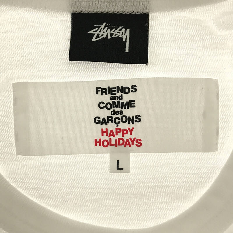 STUSSY / ステューシー クリスマス FRIEND and COMME des GARCONS HAPPY HOLIDAYS Tシャツ