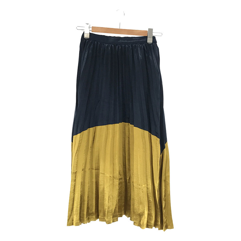 BICOLOR PLEATS SK  バイカラープリーツスカート