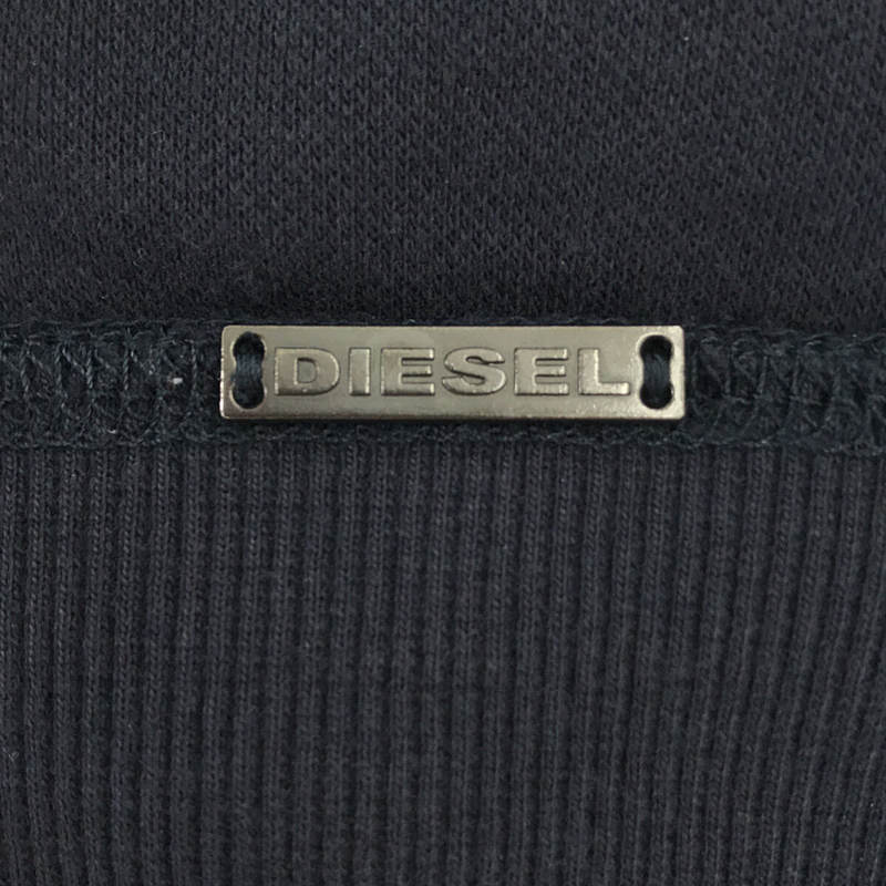 DIESEL / ディーゼル コットン クルーネック サーマル切替 カレッジ スウェット プルオーバー