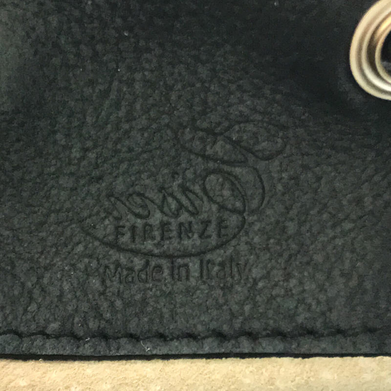 cisei / シセイ レザー ドローストリング バッグ