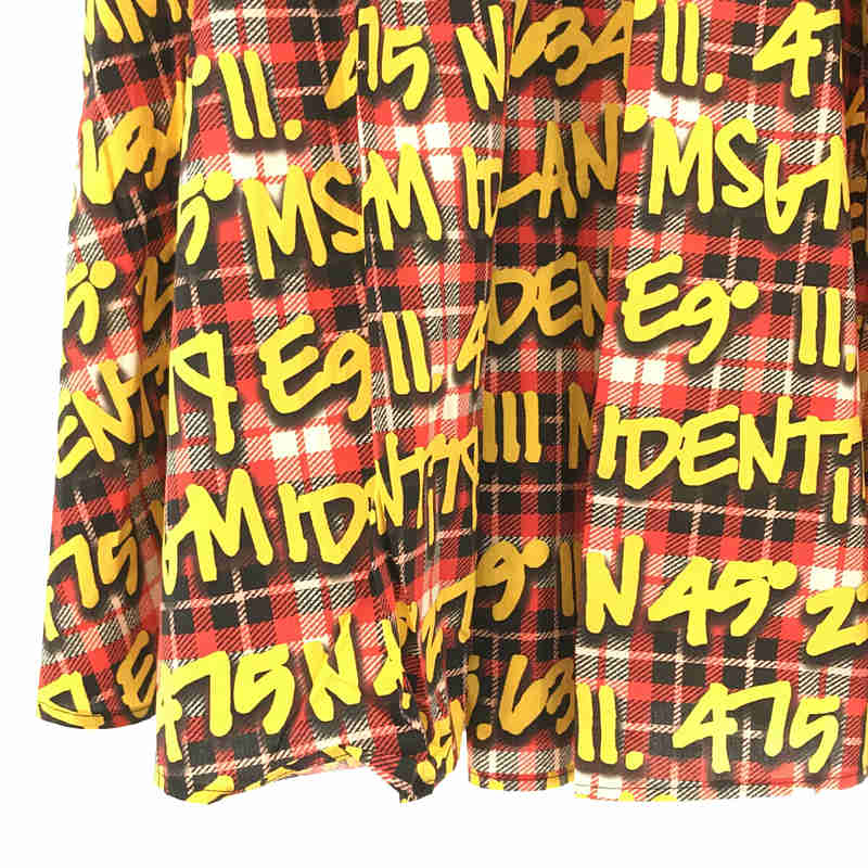 MSGM / エムエスジーエム GONNA SKIRT 総柄プリント ロングスカート