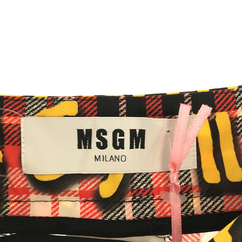 MSGM / エムエスジーエム GONNA SKIRT 総柄プリント ロングスカート