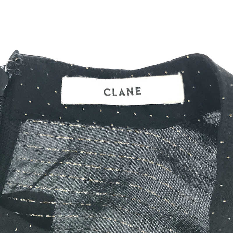 CLANE / クラネ LAME DOT FRILL ONE PIECE ラメドット フリル ワンピース