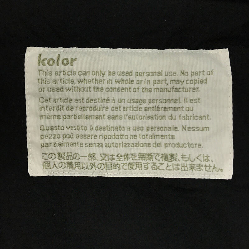 kolor / カラー ナイロンタイプライター 半袖シャツ