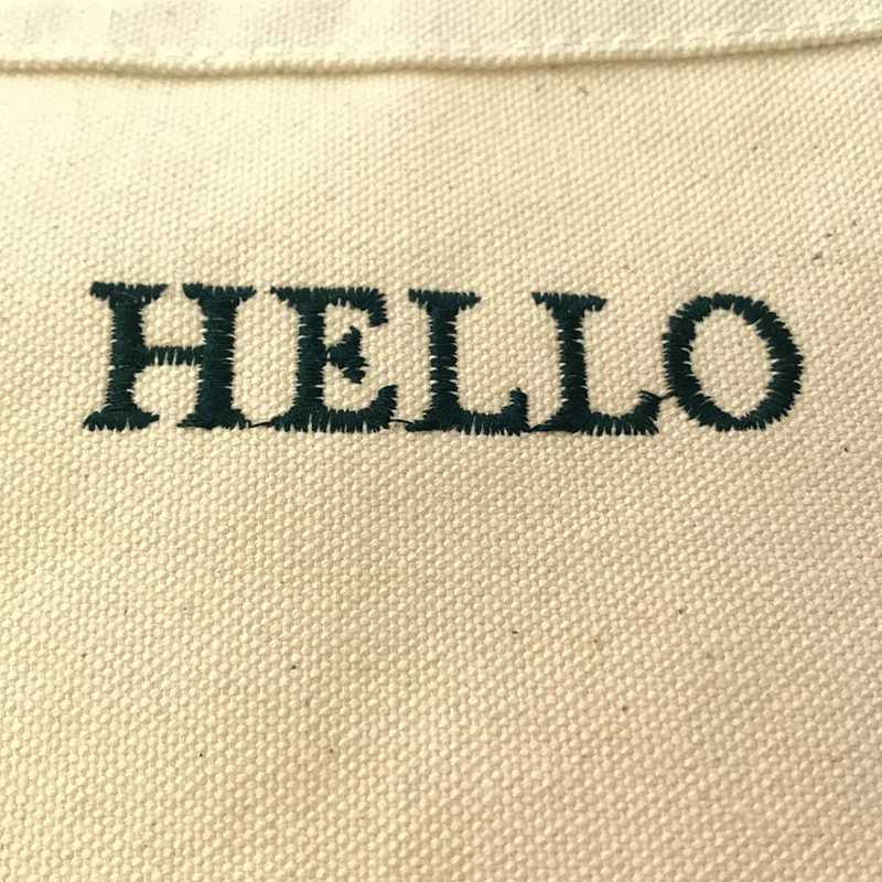 Shinzone / シンゾーン hello刺繍 トートバッグ