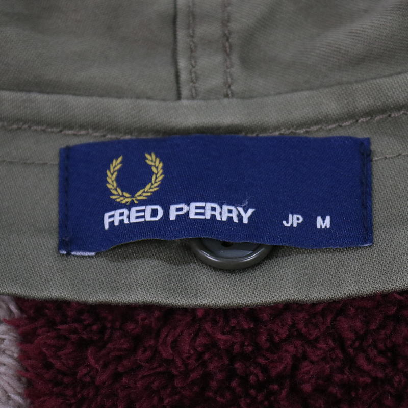 FRED PERRY / フレッドペリー ロゴ刺繍ライナー付きモッズパーカーコート