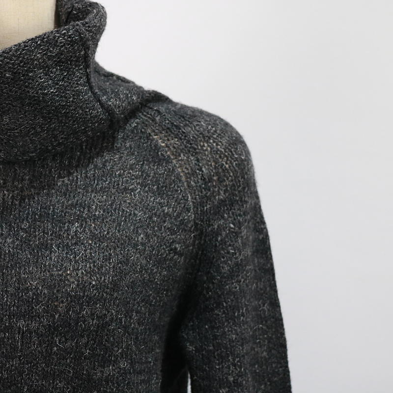 TANG / タング リネン混タートルネックニット