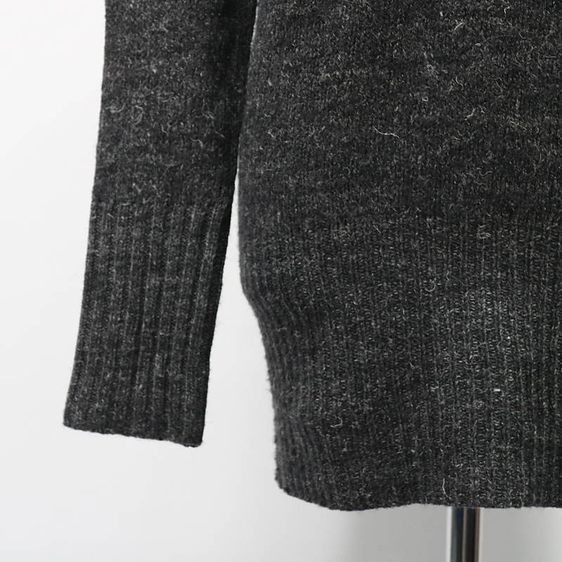 TANG / タング リネン混タートルネックニット