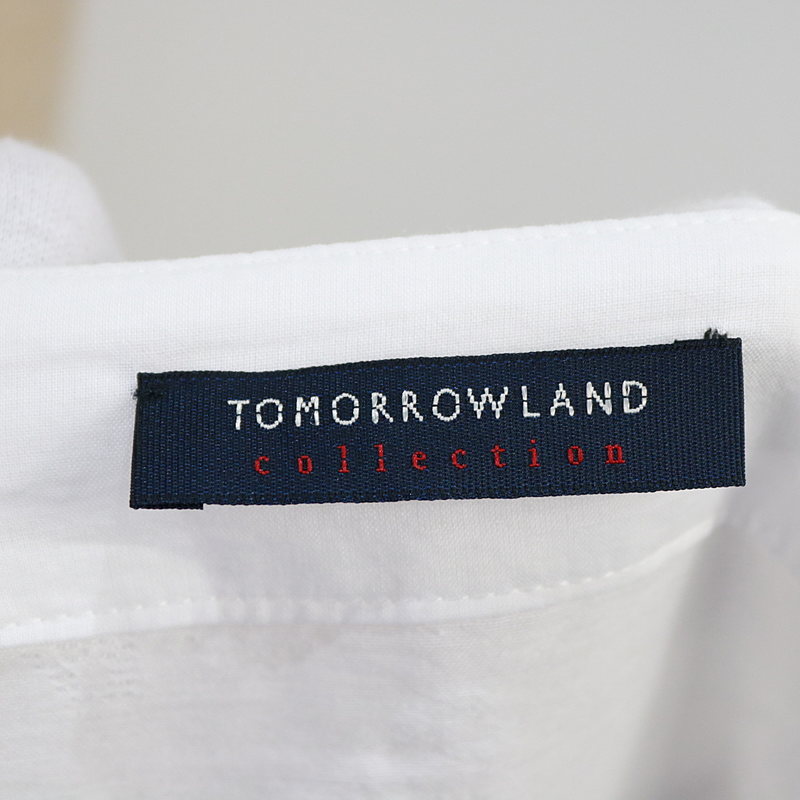 TOMORROWLAND collection / トゥモローランドコレクション 裾スリットフラワーデザインブラウス