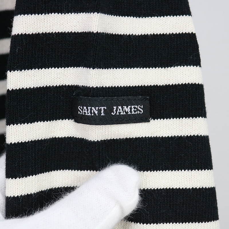 SAINT JAMES / セントジェームス OUESSANT ELBOW PATCH ウエッソンエルボーパッチバスクシャツ
