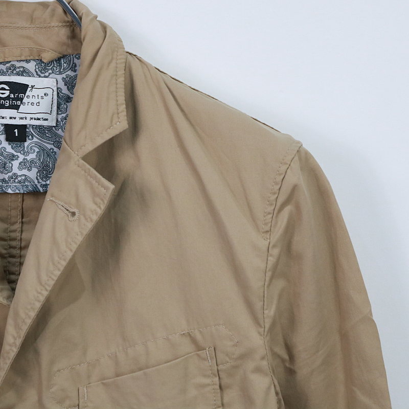 Engineered Garments / エンジニアドガーメンツ コットン3Bテーラードジャケット beige