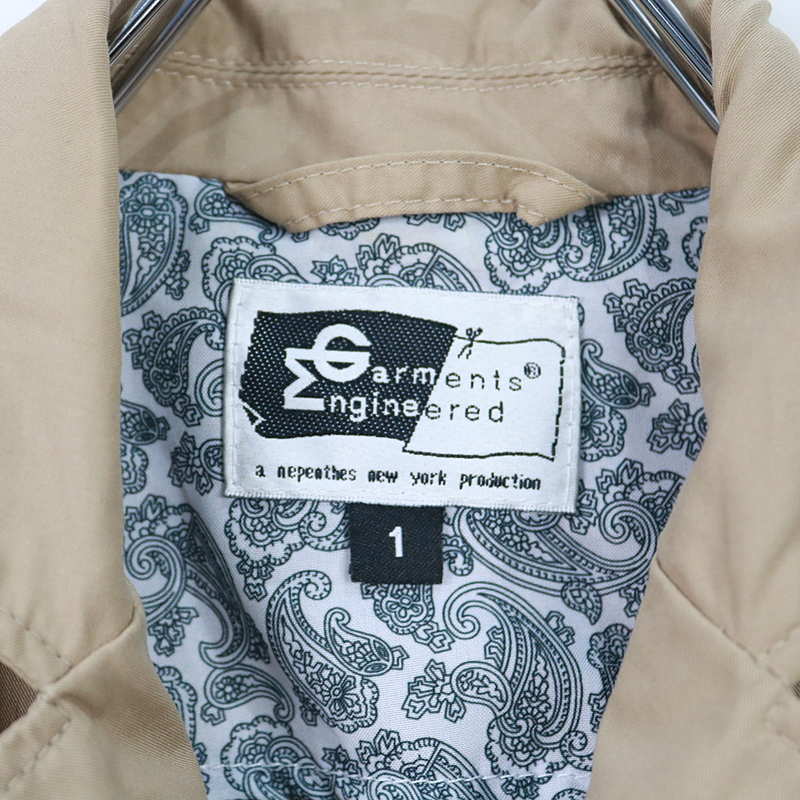 Engineered Garments / エンジニアドガーメンツ コットン3Bテーラードジャケット beige