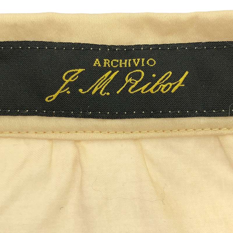 ARCHIVIO J.M.Ribot / アルキビオジェイエムリボット W27/KL cotton shirt / コットンシャツ