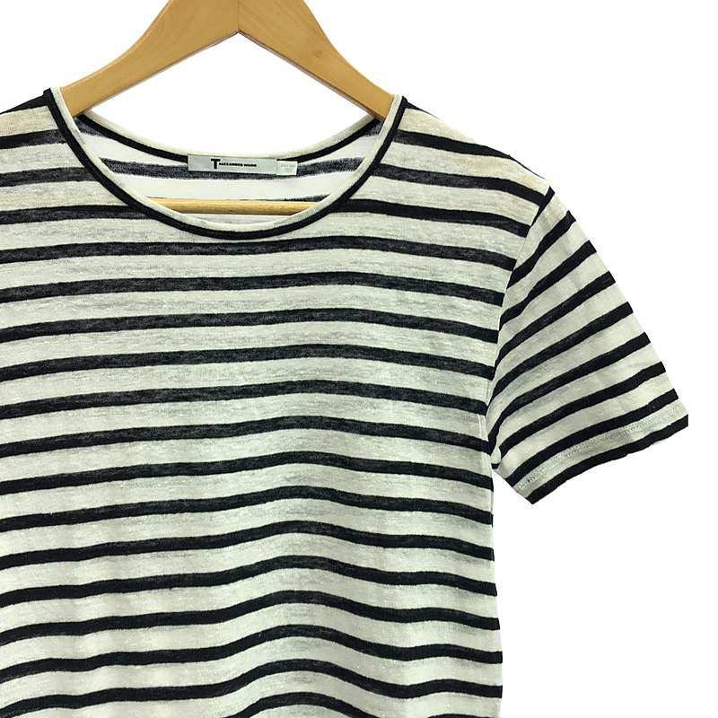 T by Alexander Wang / ティーバイアレキサンダーワン リネンボーダーカットソー