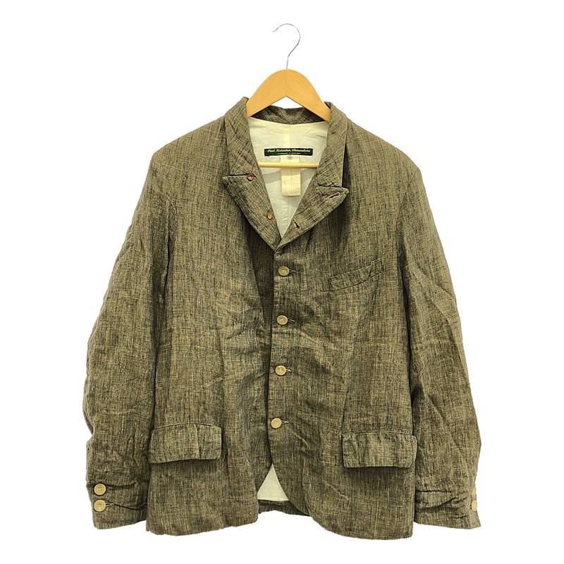 Mens Long Mac ウールリネンツイード ロングマックコート Mens Long Mac ウールリネンツイード ロングマックコート