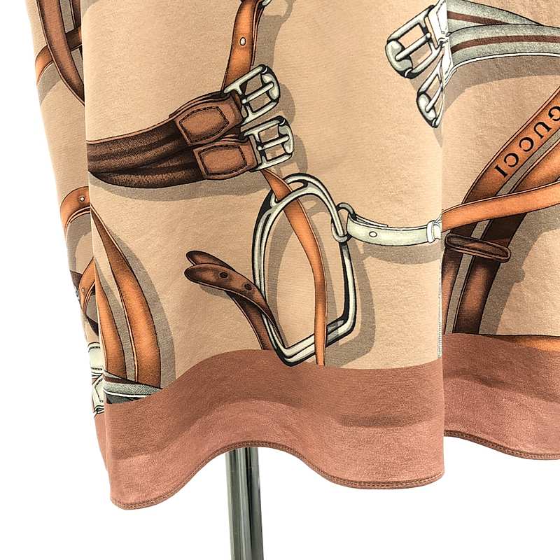 GUCCI / グッチ ベルト 総柄 プルオーバー シャツワンピース