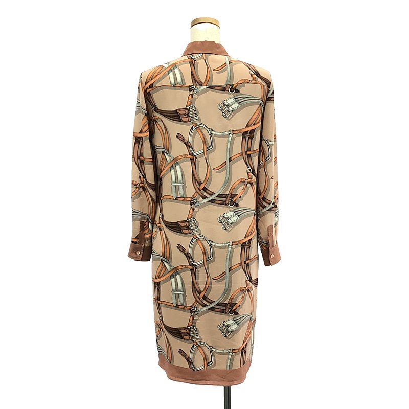 GUCCI / グッチ ベルト 総柄 プルオーバー シャツワンピース