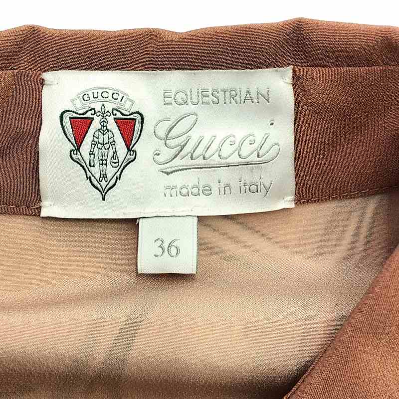 GUCCI / グッチ ベルト 総柄 プルオーバー シャツワンピース