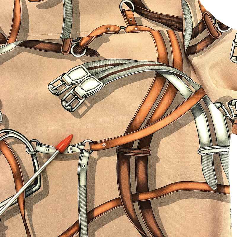 GUCCI / グッチ ベルト 総柄 プルオーバー シャツワンピース