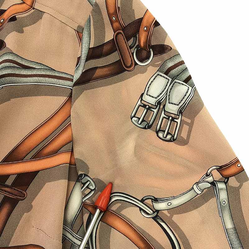 GUCCI / グッチ ベルト 総柄 プルオーバー シャツワンピース