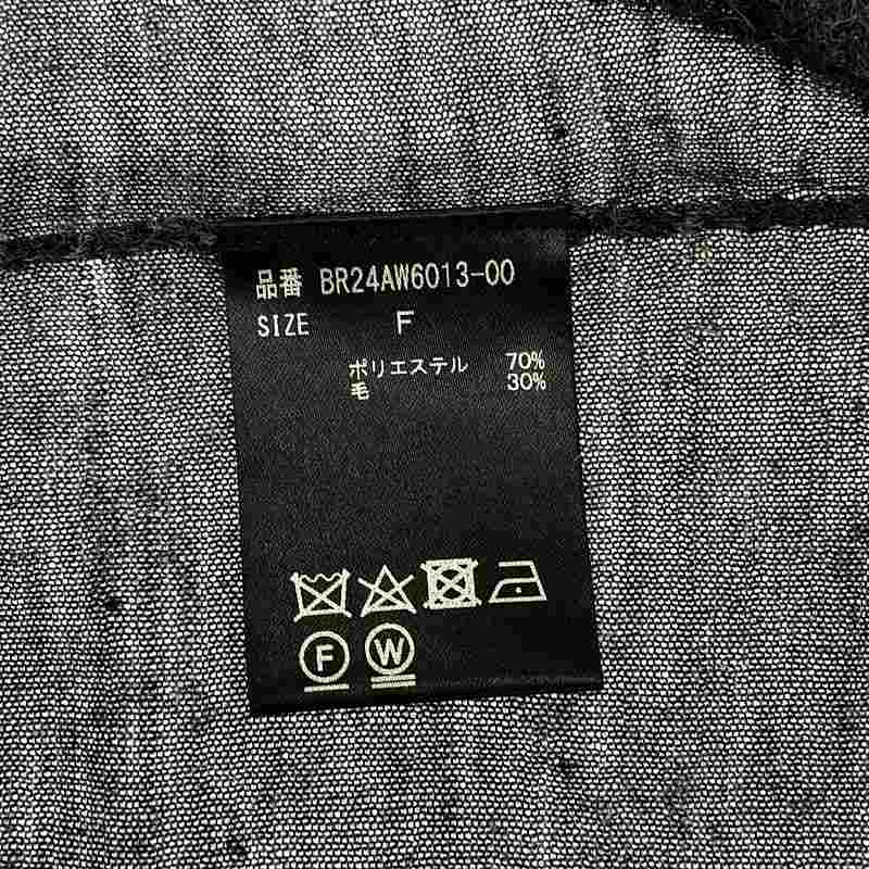 その他 シアー ポロ ロングプルオーバー ニット