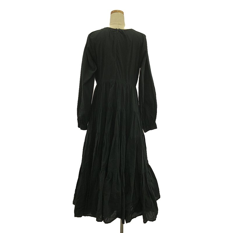 foufou / フーフー THE DRESS #29 raglan sleeves tiered dress ラグランスリーブティアードワンピース