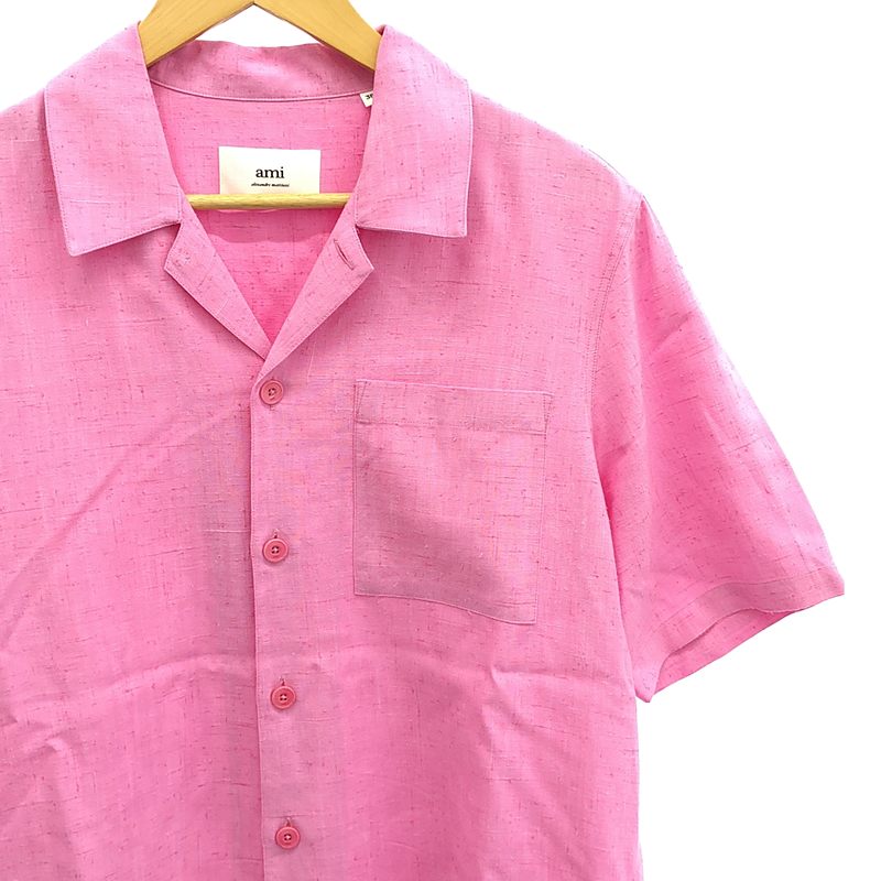 AMI Alexandre Mattiussi / アミ・アレクサンドルマテュッシ シルク オープンカラーシャツ