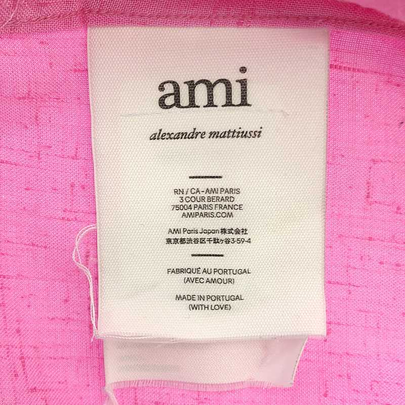 AMI Alexandre Mattiussi / アミ・アレクサンドルマテュッシ シルク オープンカラーシャツ