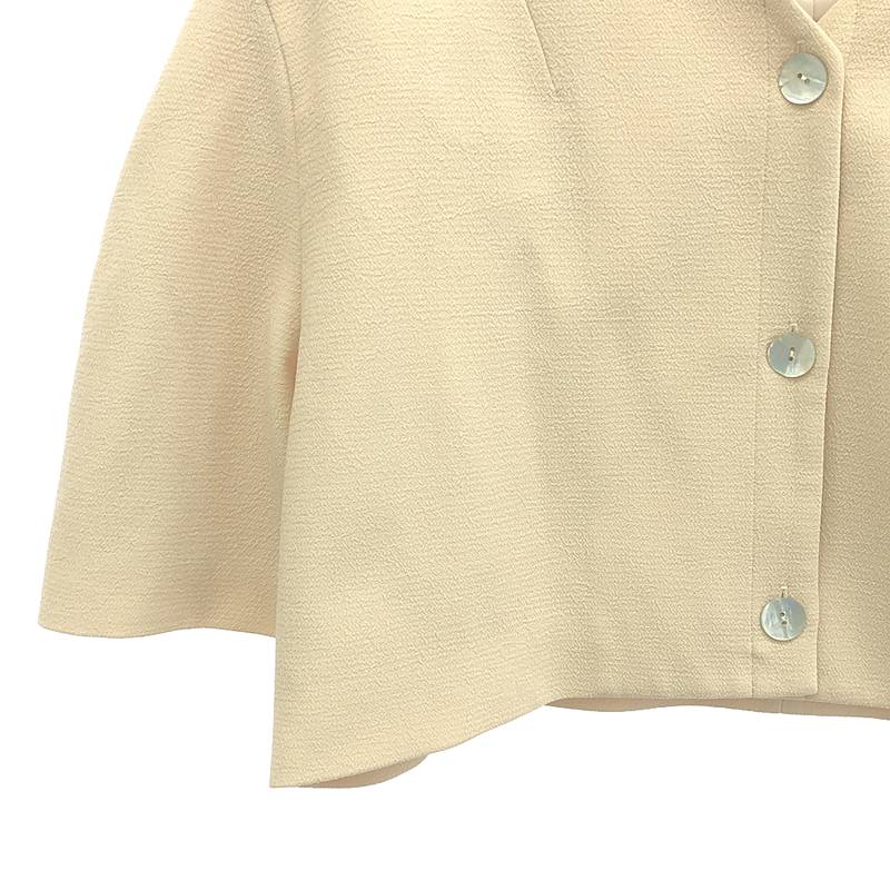 CLANE / クラネ V NECK COCOON SHORT JACKET コクーン ショート ジャケット