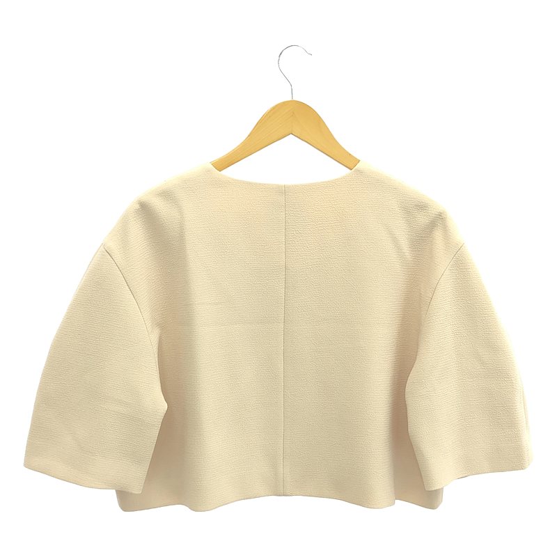 CLANE / クラネ V NECK COCOON SHORT JACKET コクーン ショート ジャケット