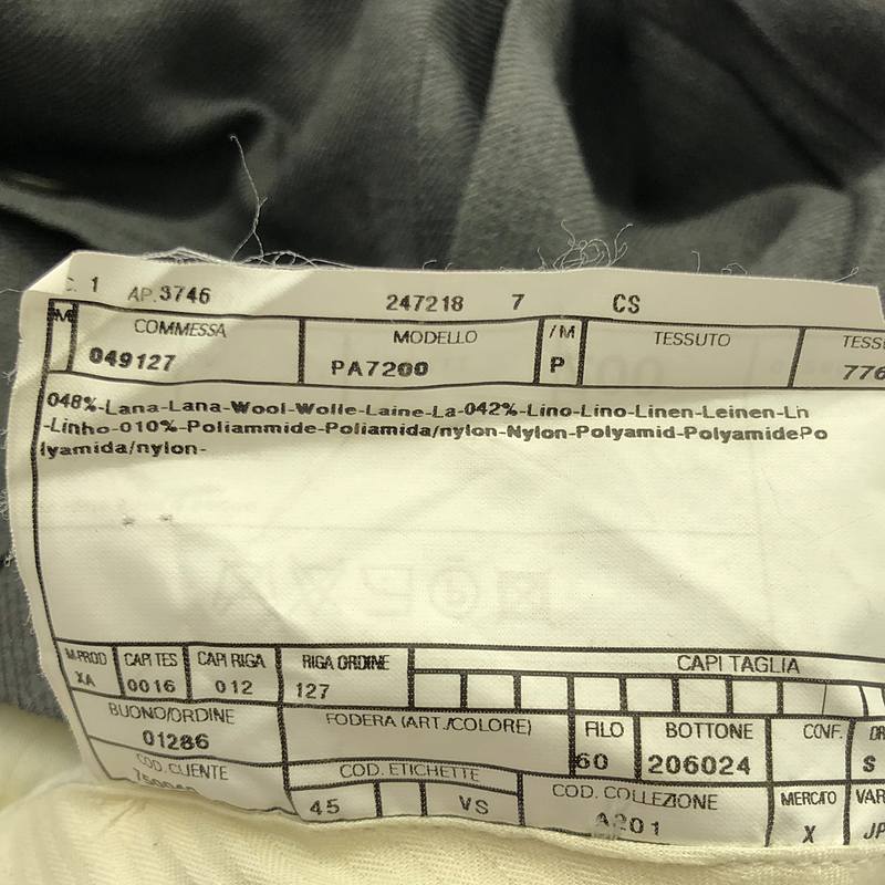 ARMANI COLLEZIONI / アルマーニコレツォーニ ウール リネン混 スラックスパンツ