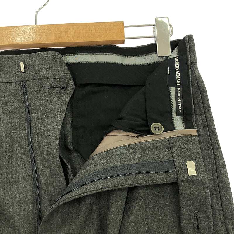 GIORGIO ARMANI / ジョルジオアルマーニ ウール 2タック スラックスパンツ