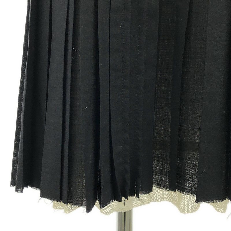 mina perhonen / ミナペルホネン ミモレ プリーツノースリーブ  ワンピース