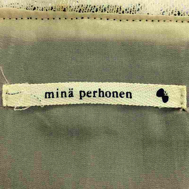 mina perhonen / ミナペルホネン ミモレ プリーツノースリーブ  ワンピース