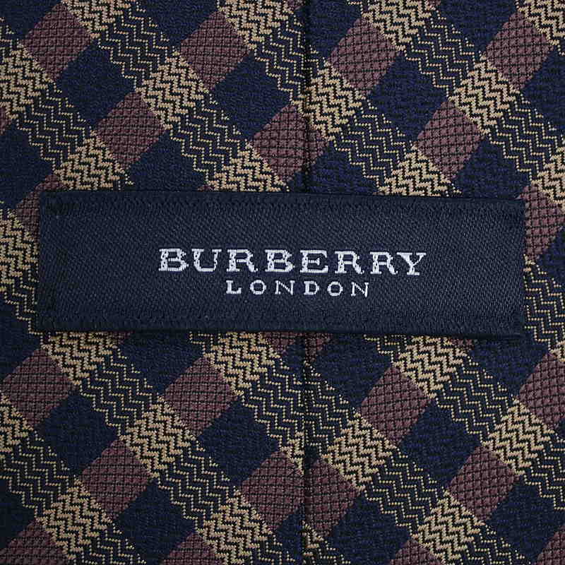 BURBERRY LONDON / バーバリーロンドン チェックシルクネクタイ