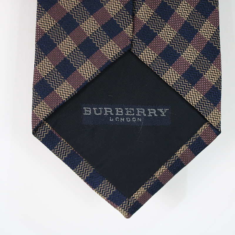 BURBERRY LONDON / バーバリーロンドン チェックシルクネクタイ