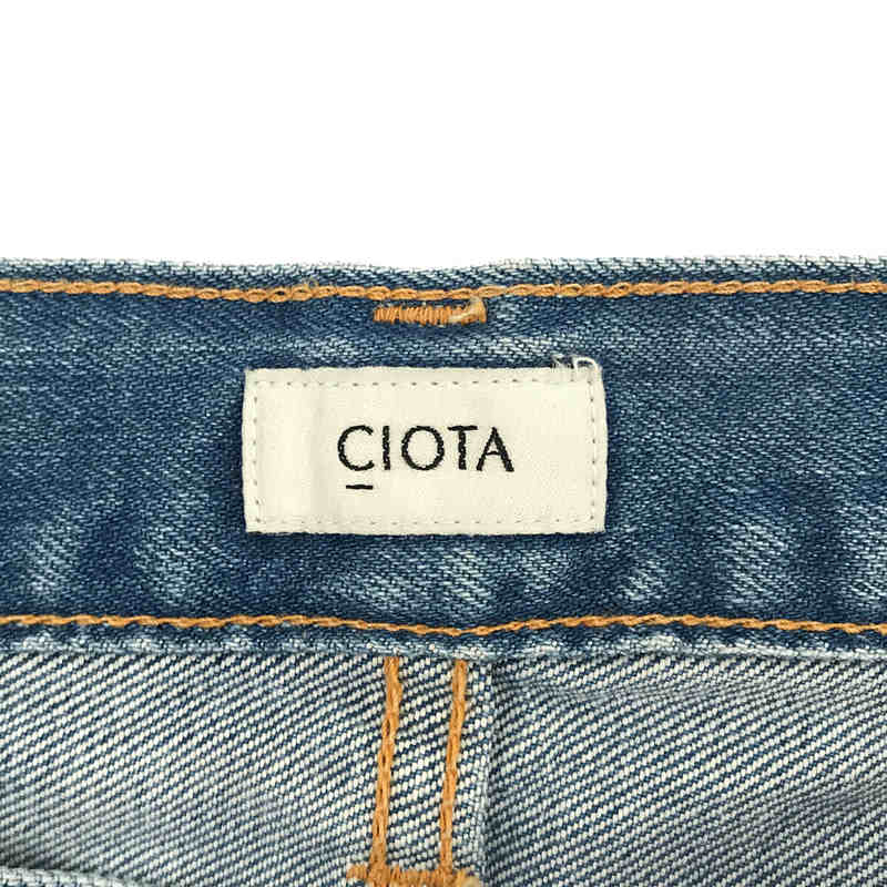 CIOTA / シオタ TRUE INDIGO SUVIN COTTON STRAIGHT DENIM 5P 本藍 ストレート ミディアムブルー スビンコットン 13.5oz セルビッチ デニム パンツ