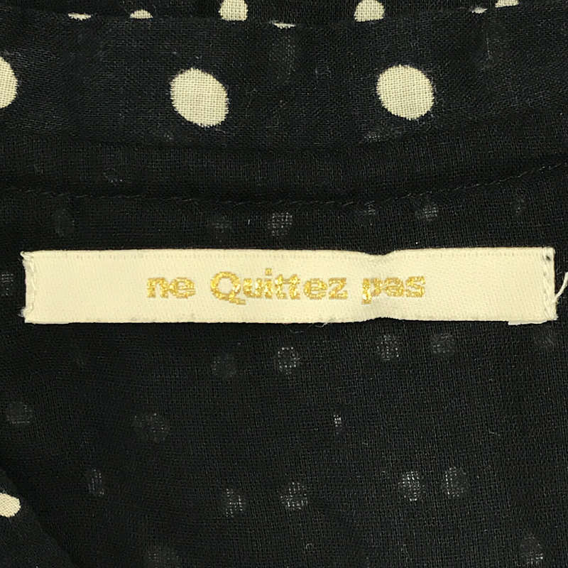 ne Quittez pas / ヌキテパ COTTON GATHER LONG DRESS コットン ギャザー ロング ドレス ワンピース