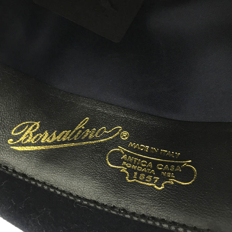 Borsalino / ボルサリーノ イタリア製 中折れ ウール ハット navy