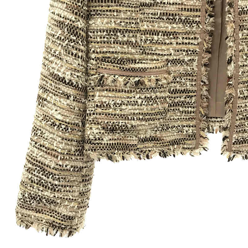 その他 ノーカラー ツイード セットアップ スーツ