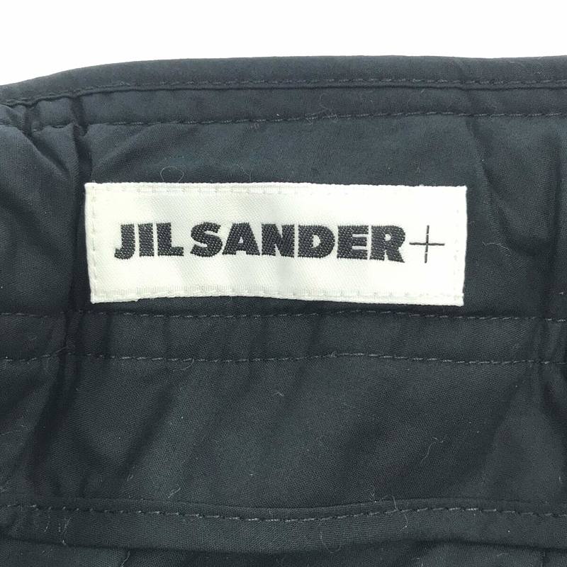 JIL SANDER+ / ジルサンダープラス シルクブレンド 裾ジップ キルティング パンツ