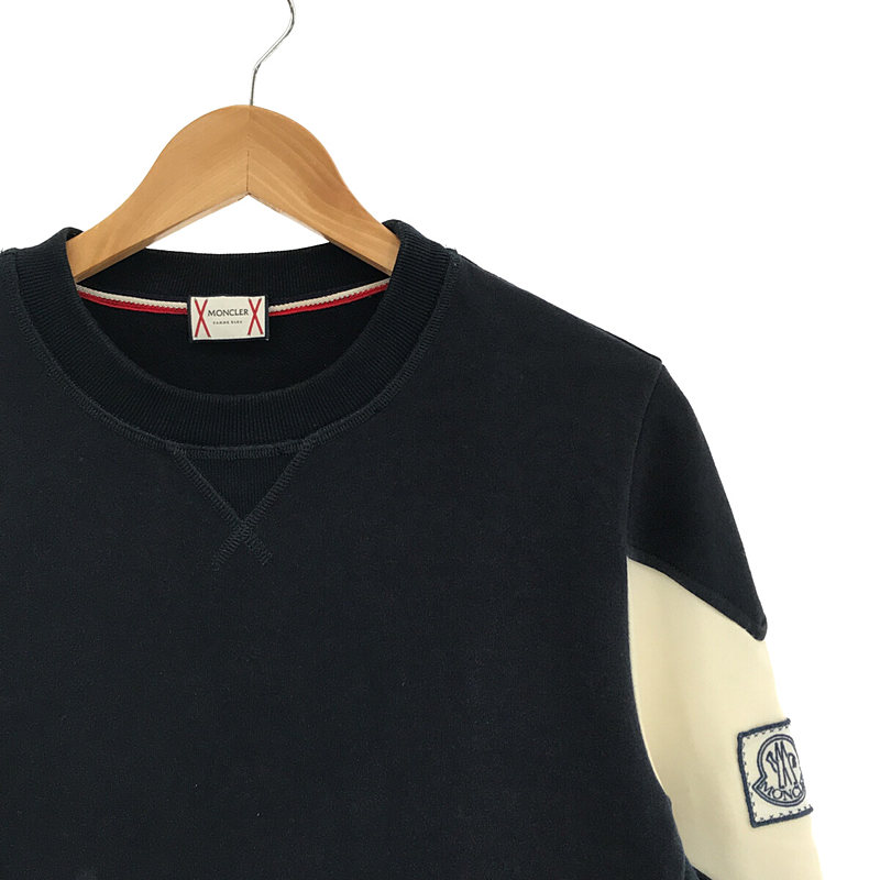 MAGLIA GIROCOLLO 腕章 スウェット プルオーバー トレーナーMONCLER Gamme Bleu / モンクレール・ガム・ブルー