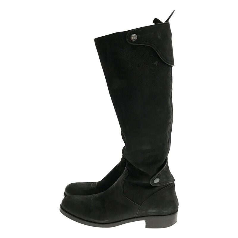 EMPORIO ARMANI / エンポリオアルマーニ ヌバックレザー バックジップ ロングブーツ