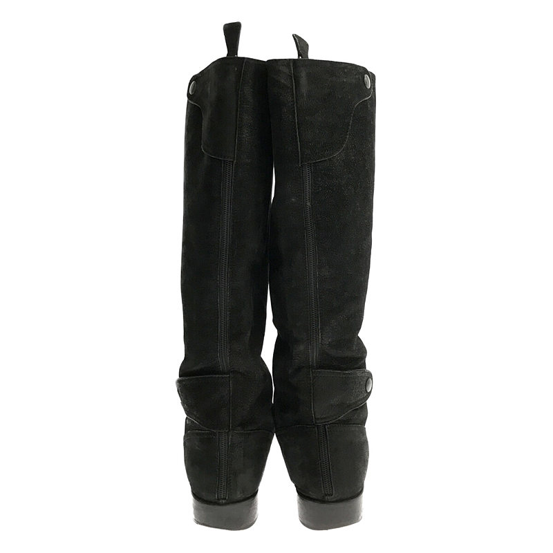 EMPORIO ARMANI / エンポリオアルマーニ ヌバックレザー バックジップ ロングブーツ