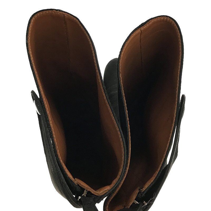 EMPORIO ARMANI / エンポリオアルマーニ ヌバックレザー バックジップ ロングブーツ