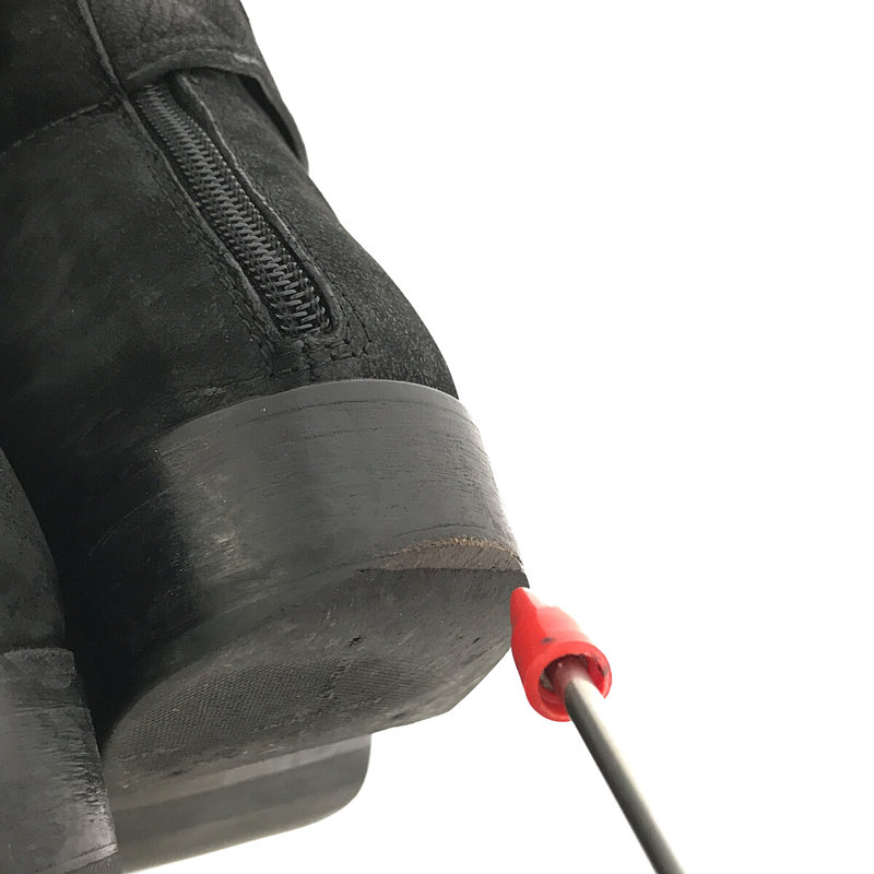 EMPORIO ARMANI / エンポリオアルマーニ ヌバックレザー バックジップ ロングブーツ