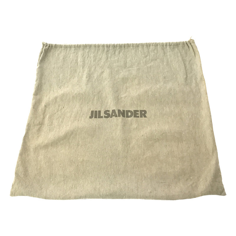 JIL SANDER / ジルサンダー 2way クロコダイル レザー ゴールド金具 ショルダー付き  フラップ ハンドバッグ 保存袋あり